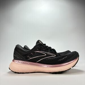 Brooks Glycerin 19 Black Pink Cushioned Running Shoes 1203431D074 Womens Size 6
